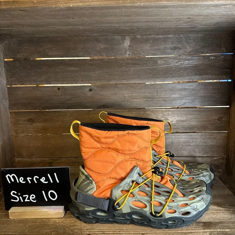New Mens Merrell‎ Hydro Moc AT Puff Mid 1TRL Olive Green Ankle Boots Size 10 M